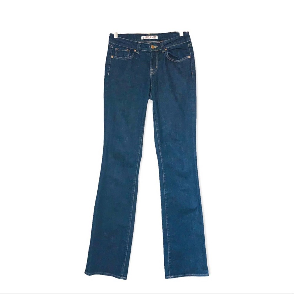 J Brand Curvy Fit Boot Leg Dark Wash Jeans Size 28
